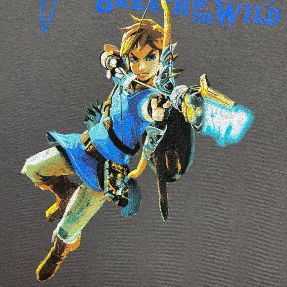 Nintendo Zelda Graphic Tee Gray 2021 Mens M EUC - Picture 4 of 8